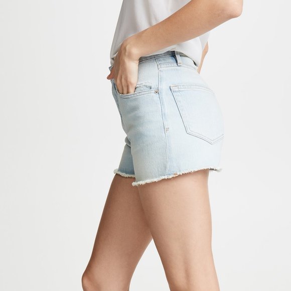 Denim Le Vintage High Waist Shorts - Picture 4 of 9